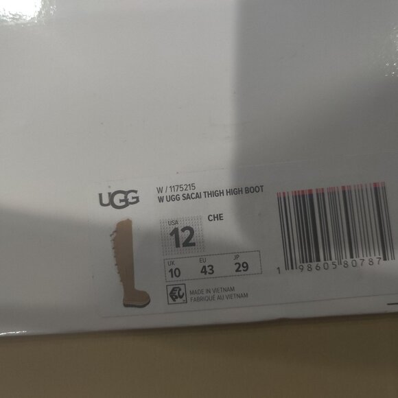 UGG sacai Thigh High Boot size 12 New - Picture 3 of 7